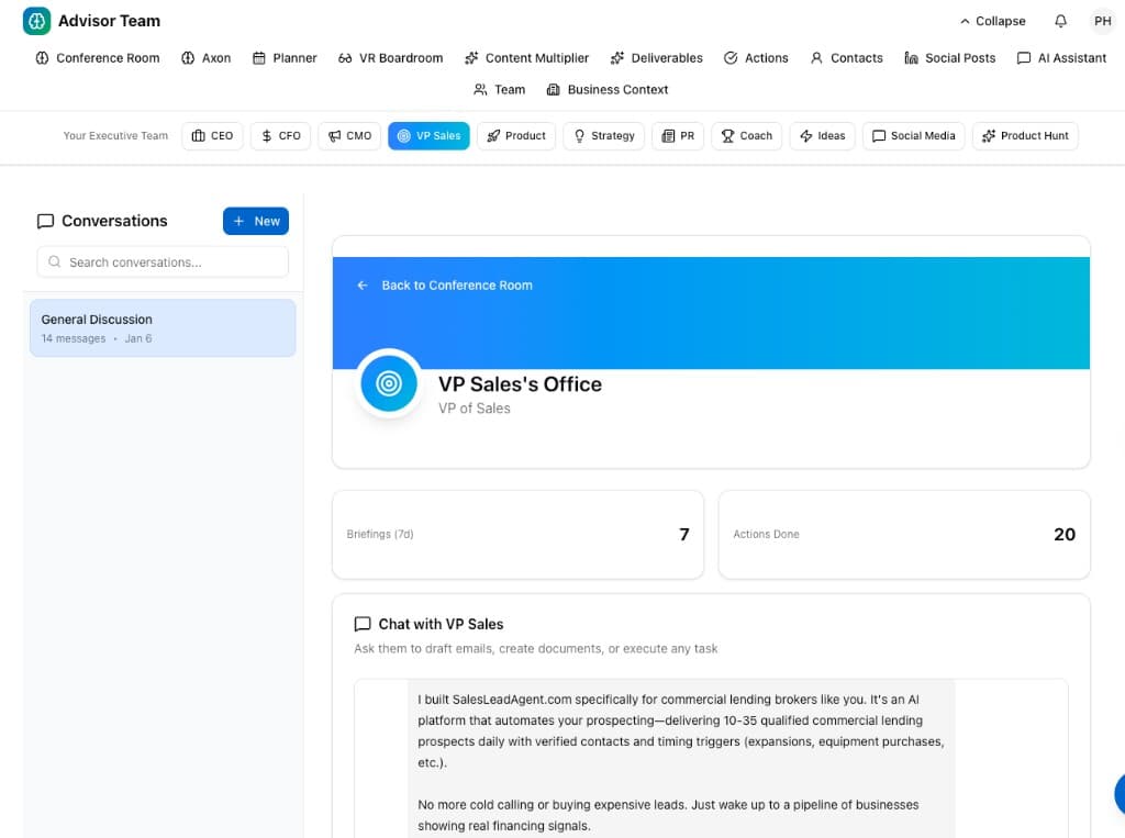 AI for small business screenshot
